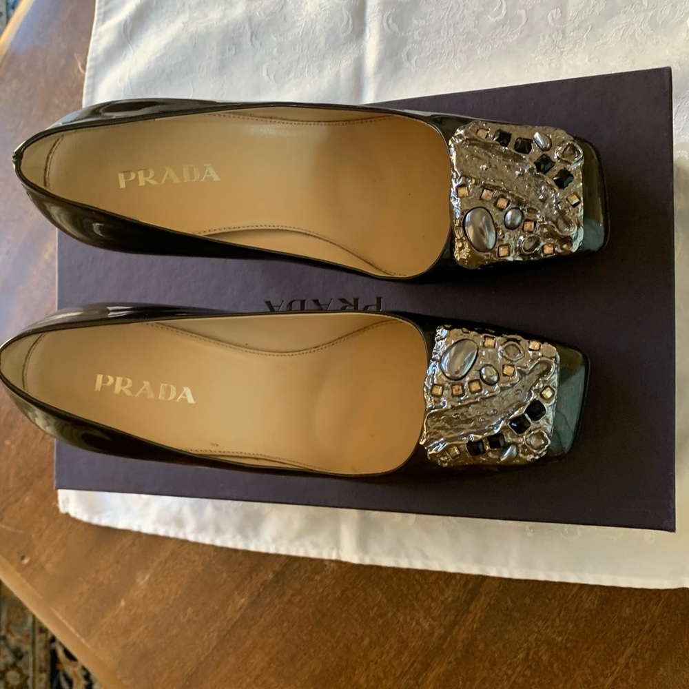 Prada high heels , patent leather